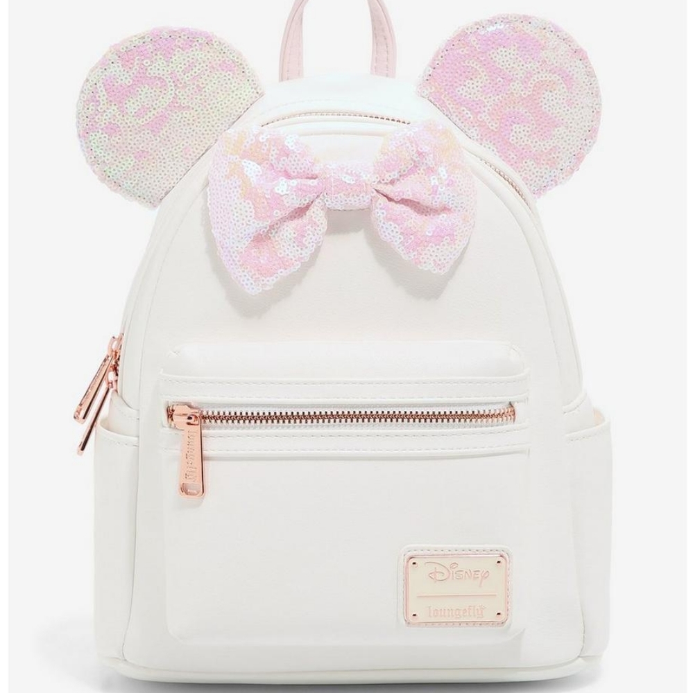Loungefly Disney Minnie Mouse Iridescent Sequin Mini Backpack